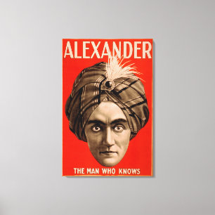Alexander the Man who Knows Magic Poster Canvas Print