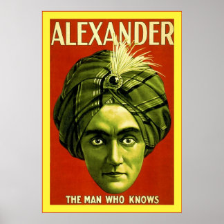Alexander ~ Vintage Magician Poster