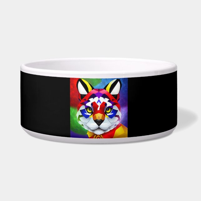 Alexander's Cat black large pet bowl (Front)