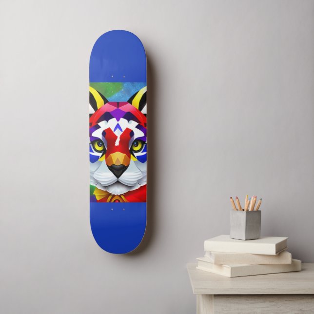 Alexander's Cat blue skateboard (Wall Art)