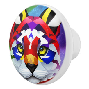 Alexander's Cat ceramic knob