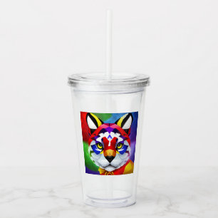 Alexander's Cat clear acrylic tumbler