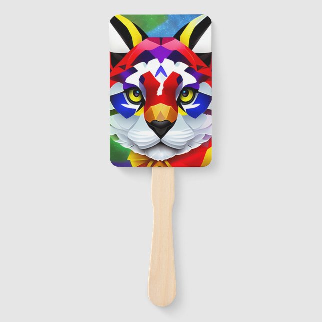 Alexander's Cat rectangle hand fans (Front)