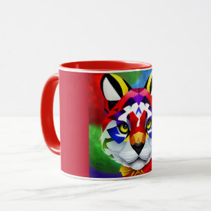 Alexander's Cat red centre combo mug