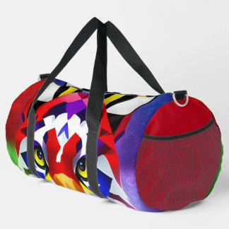 Alexander's Cat red duffel bag