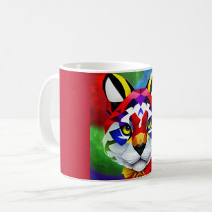 Alexander's Cat red mug