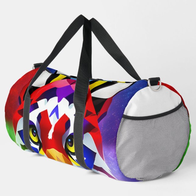 Alexander's Cat white duffel bag (Right Corner)