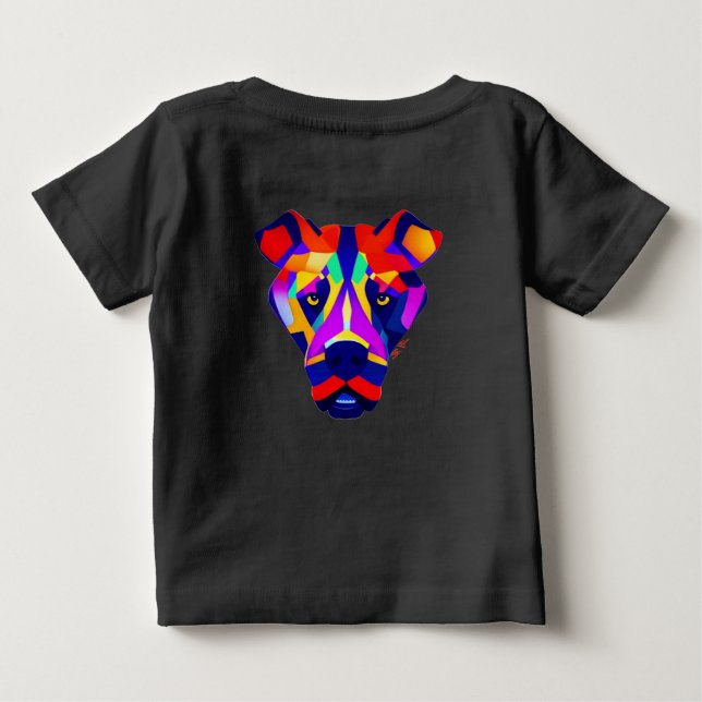 Alexander's Dog baby black T-shirt back (Back)