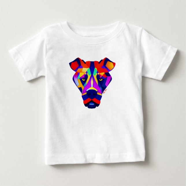 Alexander's Dog baby white T-shirt (Front)