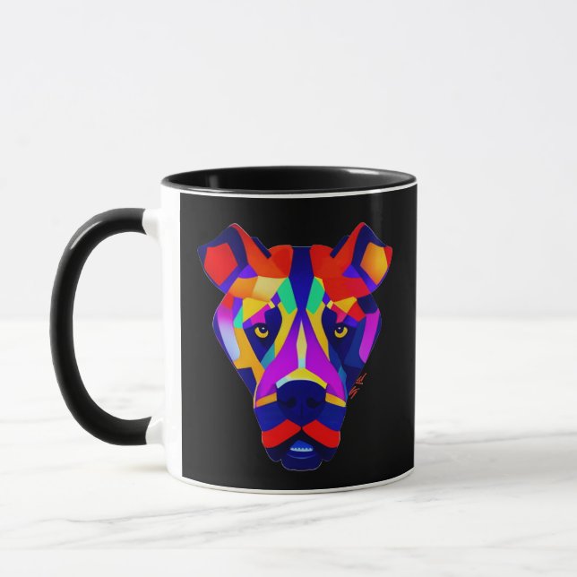 Alexander's Dog black combo mug (Left)