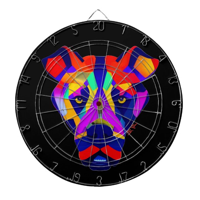 Alexander's Dog black dartboard (Front)