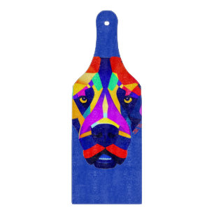 Alexander's Dog blue glass paddle cutting board