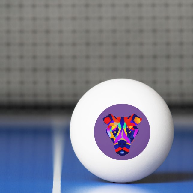 Alexander's Dog purple 3-star ping pong ball (Net)