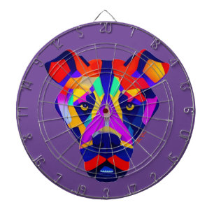Alexander's Dog purple dartboard