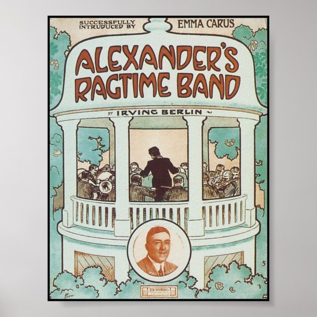 Alexander's Ragtime Band Vintage Songbook Cover Poster (Front)