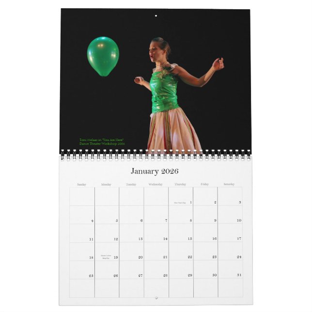 Alexandra Beller/Dances 2008 Calendar (Jan 2026)