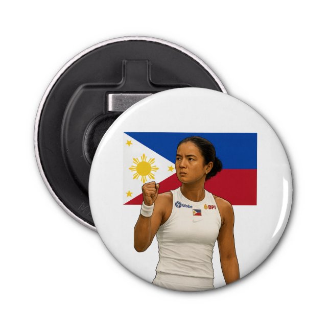 Alexandra Eala – Guadalajara Champion 2025 Bottle Opener (Front)