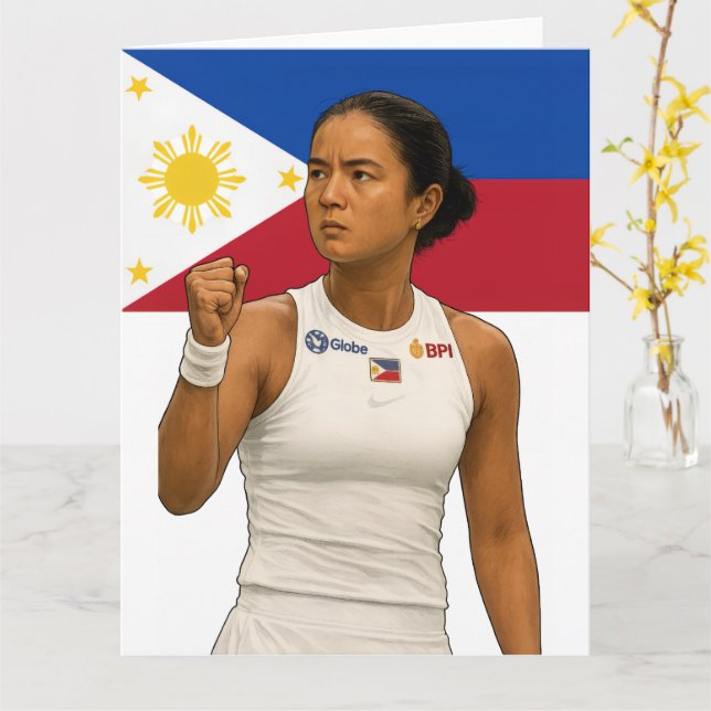 Alexandra Eala – Guadalajara Champion 2025 Card (Yellow Flower)