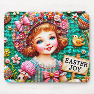 ALEXANDRA~ EASTER JOY VINTAGE GIRL ~ Mouse Pad