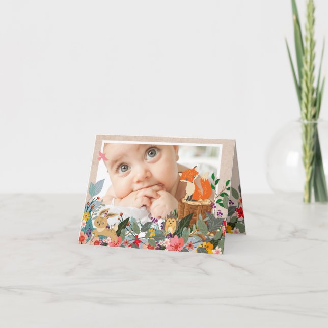 Alexandra Folded Photo Thank You Card (Front)