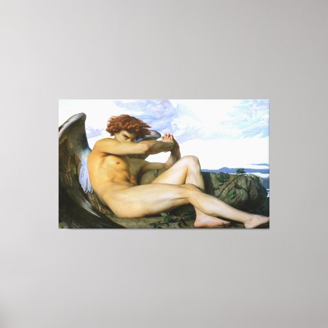 Alexandre Cabanel - Fallen Angel Canvas Print (Front)