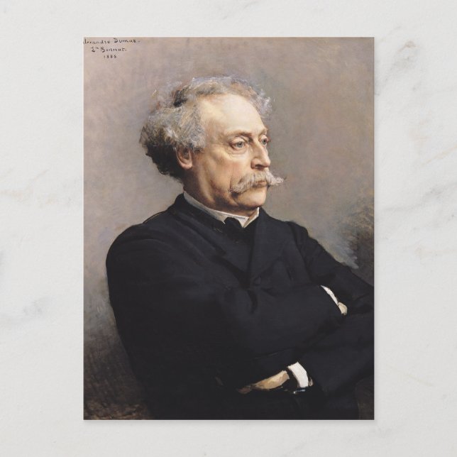 Alexandre Dumas Fils  1886 Postcard (Front)