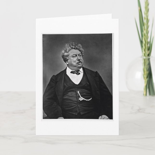 Alexandre Dumas pere (1802-70), from 'Galerie Cont Card (Front)