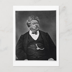 Alexandre Dumas pere (1802-70), from 'Galerie Cont Postcard