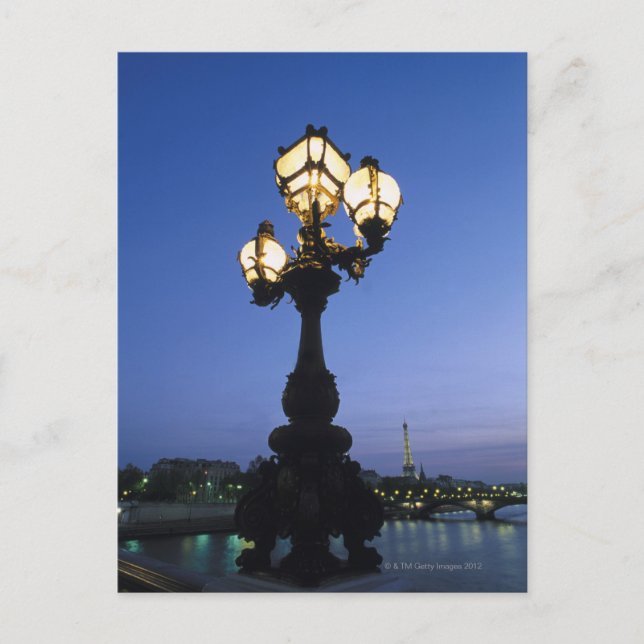 Alexandre III Bridge in Paris Postcard (Front)