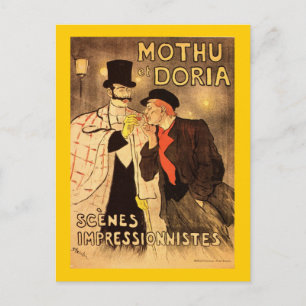Alexandre Theophile Steinlen Mothu et Doria Postcard