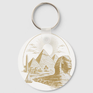 Alexandria Egypt Heritage Minimal Design Key Ring