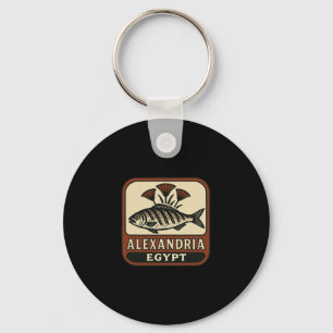 Alexandria Egypt Souvenir Egyptian Fish And Travel Key Ring