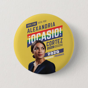 Alexandria Ocasio Cortez 2020 6 Cm Round Badge