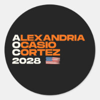 Alexandria Ocasio-Cortez 2028 American Flag