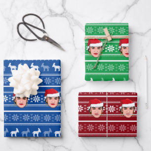 Alexandria Ocasio-Cortez (AOC) Christmas Wrapping Paper Sheet