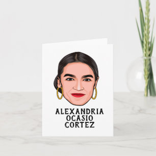 ALEXANDRIA OCASIO CORTEZ CUSTOM THANK YOU CARD