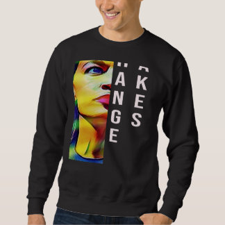 Alexandria Ocasio-Cortez Feminist Political L S Ts Sweatshirt