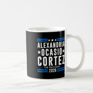 Alexandria Ocasio Cortez For President 2028, Aoc 2 Coffee Mug