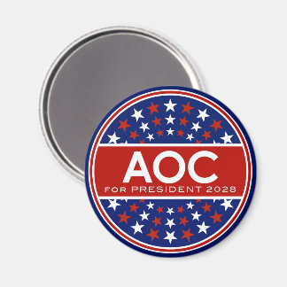Alexandria Ocasio-Cortez for President 2028 Magnet
