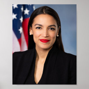 Alexandria Ocasio Cortez Portrait Poster