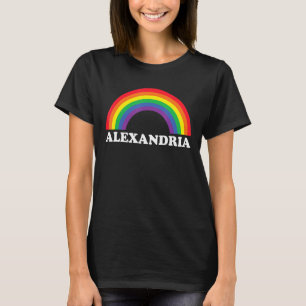 Alexandria Rainbow LGBTQ Gay Pride Lesbians Queer T-Shirt