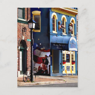 Alexandria VA - Bicycle Parked on N Saint Aseph St Postcard