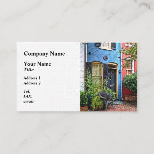 Alexandria VA -  Building With Fire Mark Business Card