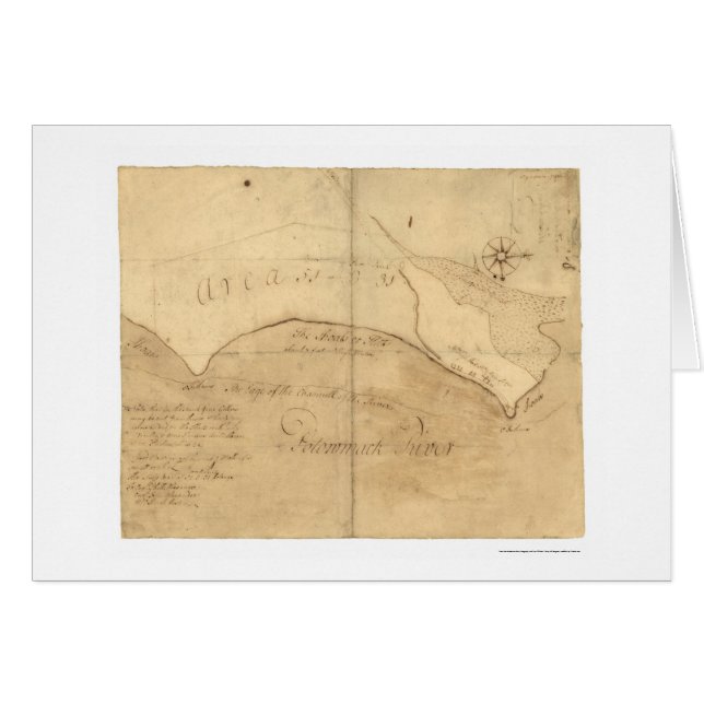 Alexandria VA George Washington Map 1760 (Front Horizontal)