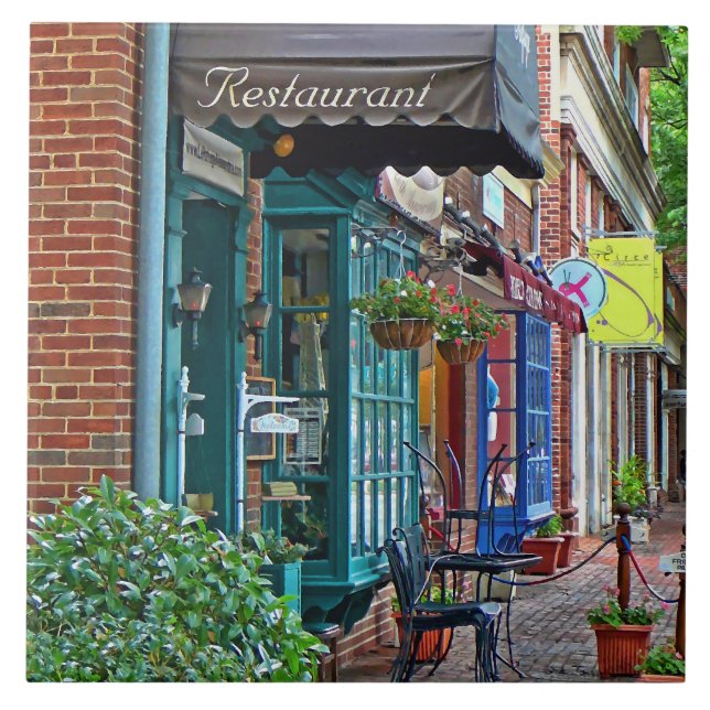 Alexandria VA - Restaurant With Brown Awning Tile (Front)