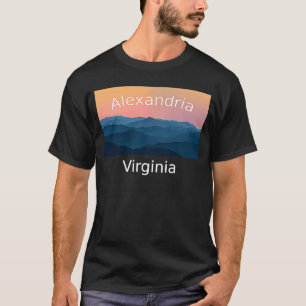Alexandria Virginia Mountain sunset hometown T-Shirt