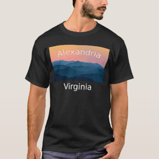 Alexandria Virginia Mountain sunset hometown T-Shirt
