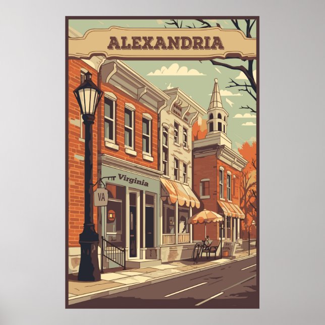 Alexandria, Virginia, USA, Travel  Poster (Front)