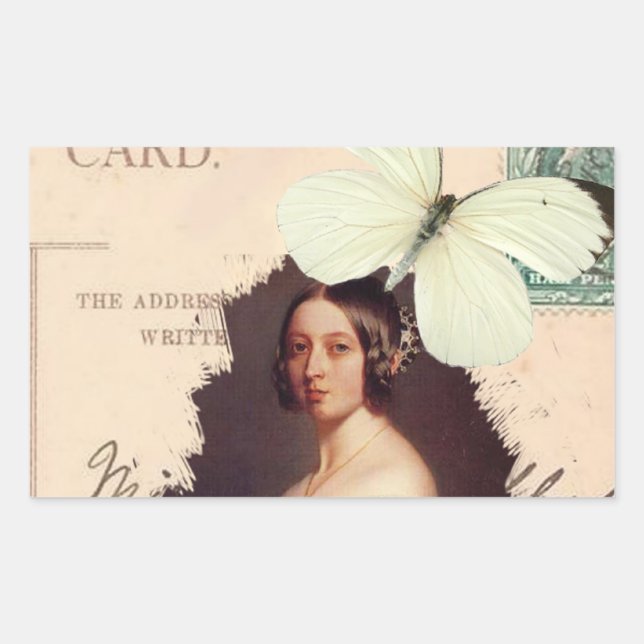 Alexandrina Victoria Rectangular Sticker (Front)