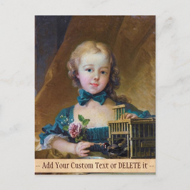 Alexandrine-Jeanne Le Normant d'Étiolles Boucher Postcard (Front)